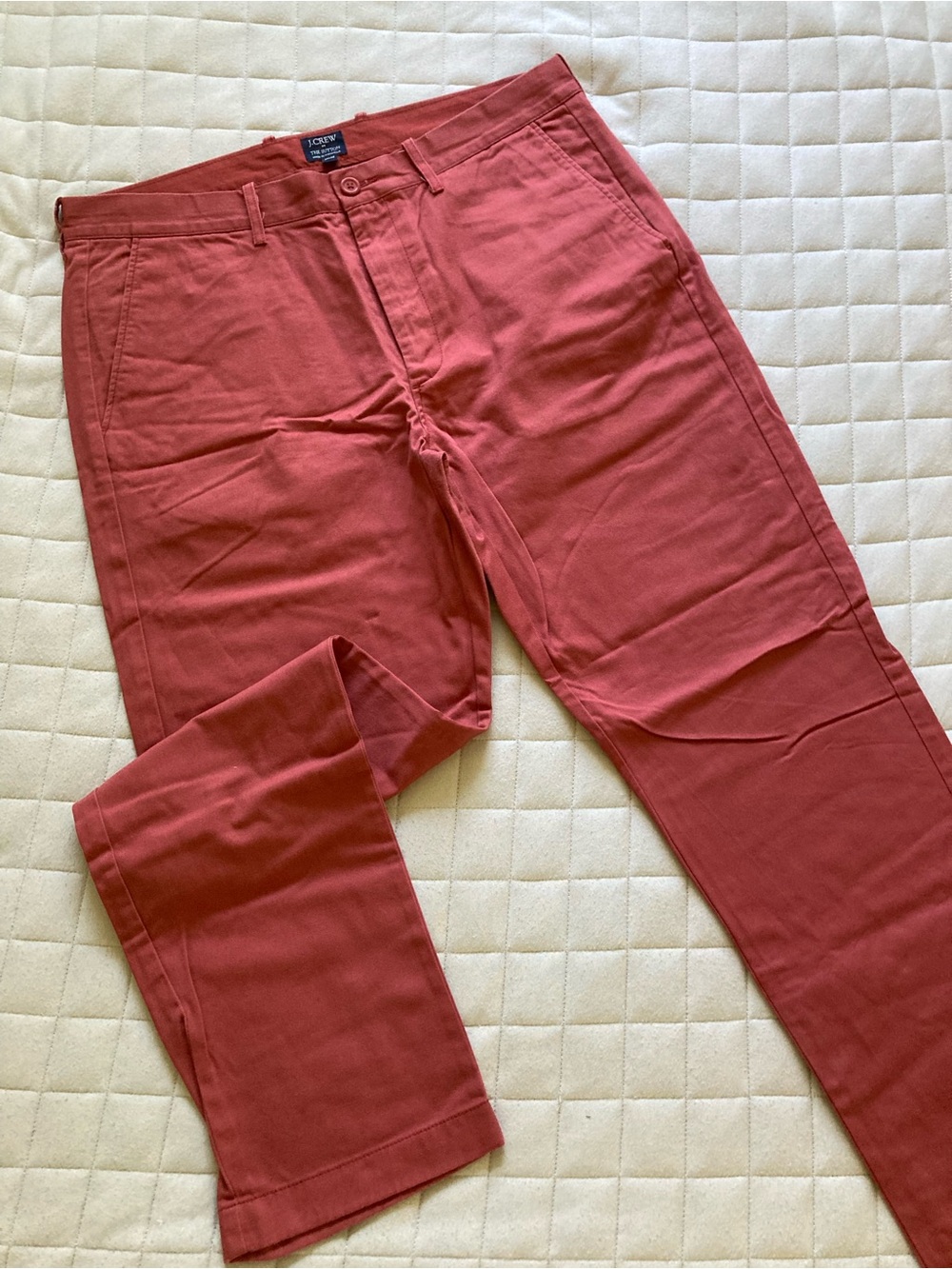 J. Crew Men's Burnt Red Chino Pants